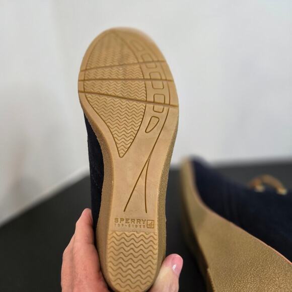 NEW Sperry Top-Sider Harlow Burnished Blue Suede Leather Chukka Wedge Boot 8M - Picture 10 of 11